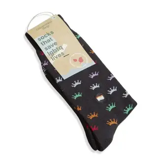 India Conscious Step Socks that Save LGBTQ Lives - Colorful Crowns