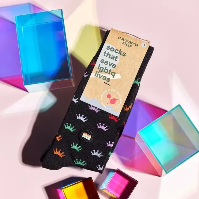 Conscious Step Socks that Save LGBTQ Lives - Colorful Crowns