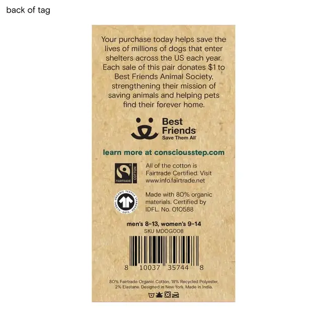 Conscious Step Ankle Socks that Save Dogs - Hound Headshots