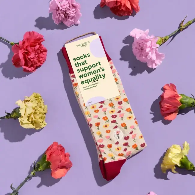 Conscious Step Socks that Support Women's Equality - Fields of Florals