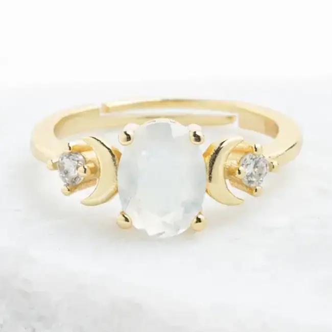 Starlight Moonstone Ring