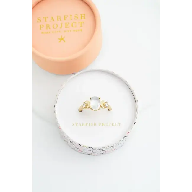 Starlight Moonstone Ring