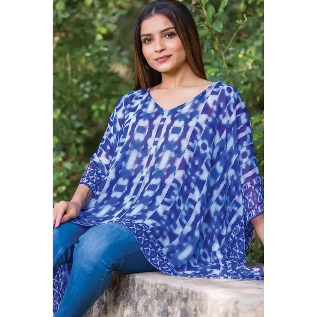 Cupro Top - Kumari Cobalt Blue