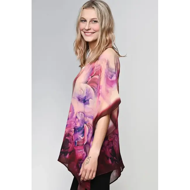 Cupro Top - Kumari Purple & Fuchsia