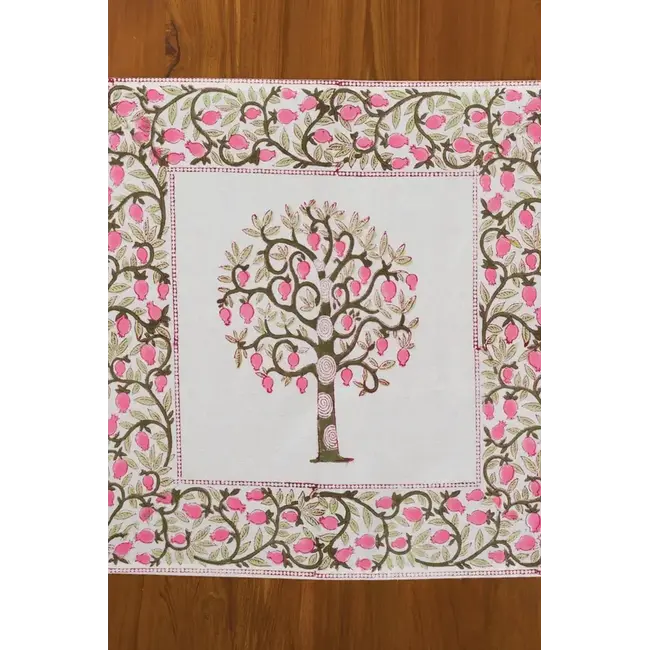 Napkin - Blooming Tree Block Print