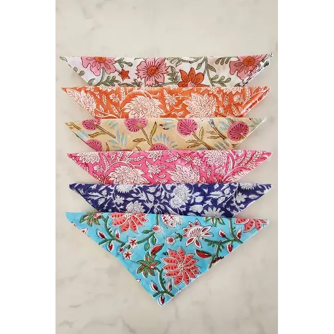 Napkin - Floral Block Print