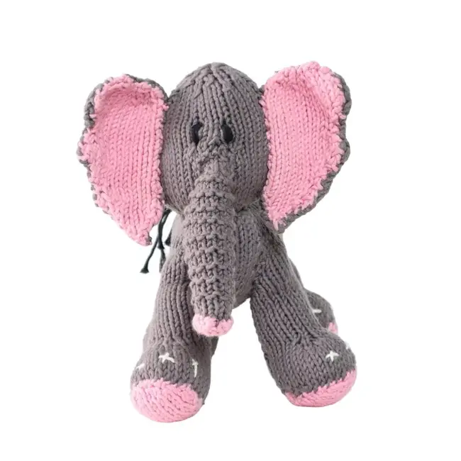 Hand Knit Plush Toy - Bush Baby Elephant