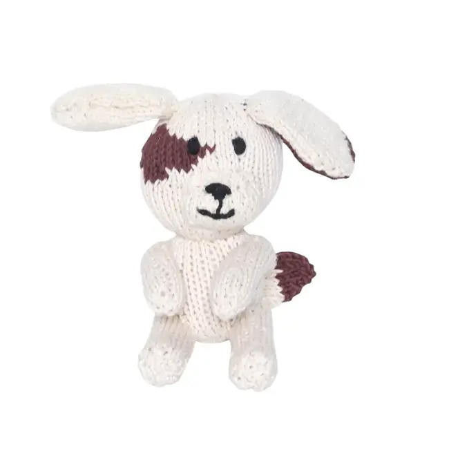 Hand Knit Plush Toy - Rascal-style Dog