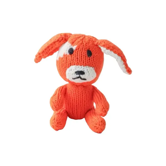 Hand Knit Plush Toy - Rascal-style Dog