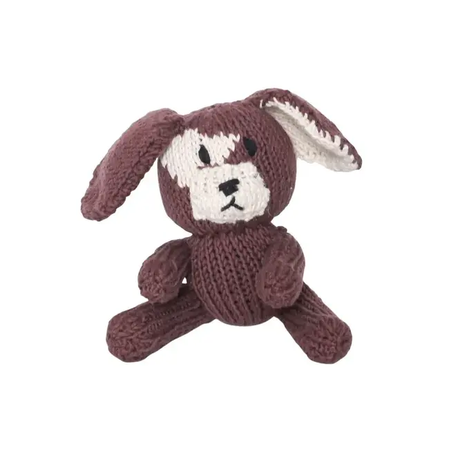 Hand Knit Plush Toy - Rascal-style Dog