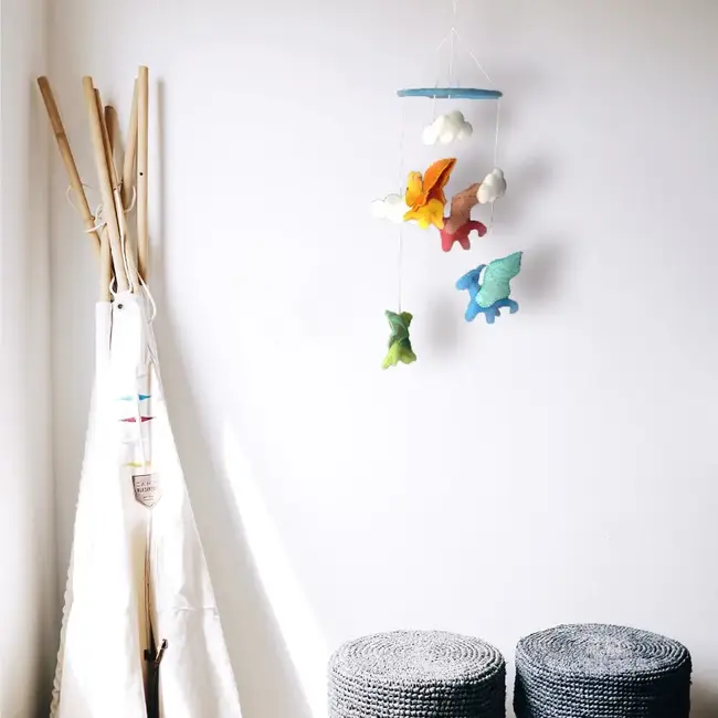 Mobile - Felt Dragons