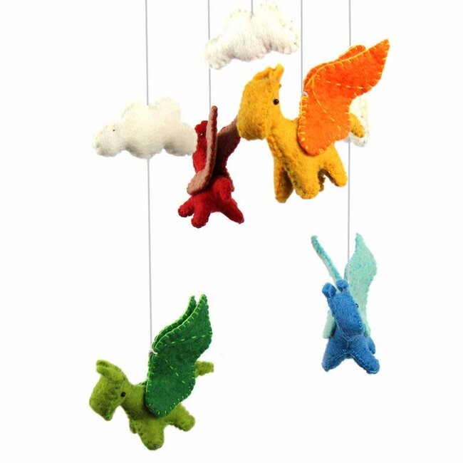 Mobile - Felt Dragons