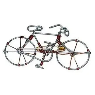 Kenya Recycled Wire Bicycle Pin