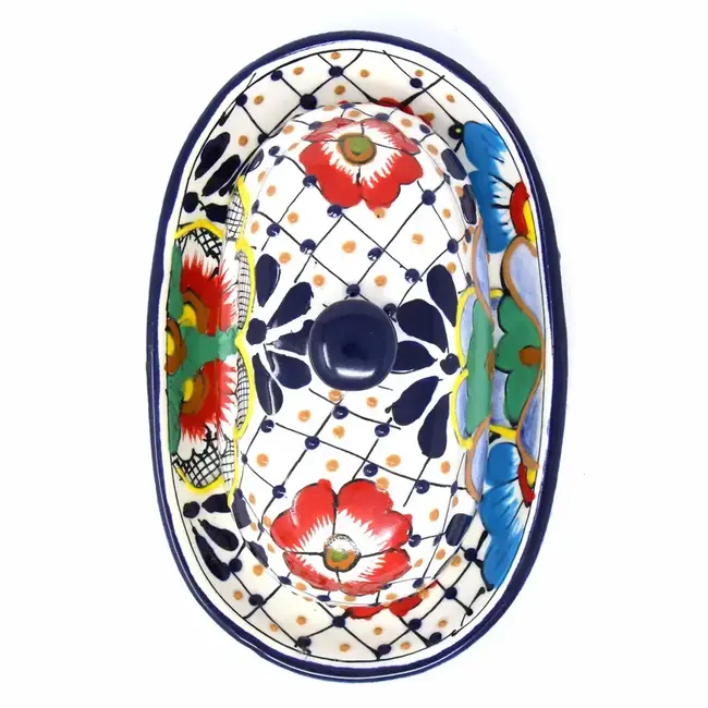 Butter Dish - Encantada Dots & Flowers