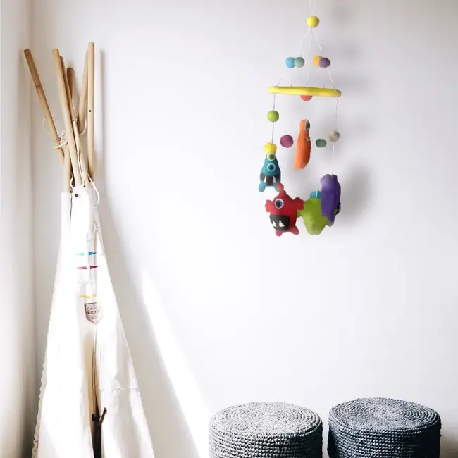 Mobile - Felt Colourful Monsters