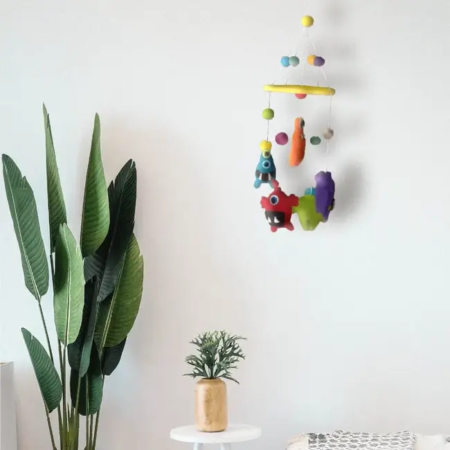 Mobile - Felt Colourful Monsters