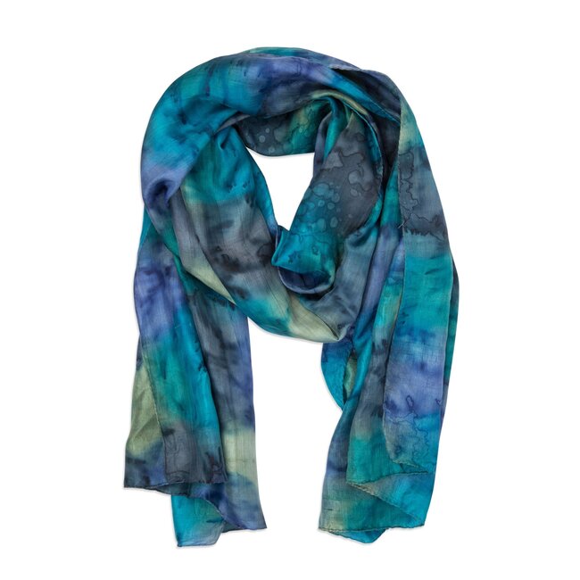 Waterfall Painted Scarf