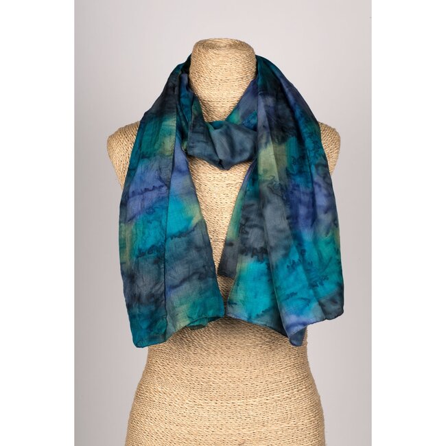 Waterfall Painted Scarf