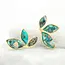 Coastal Leaf Emperor Stone Earrings