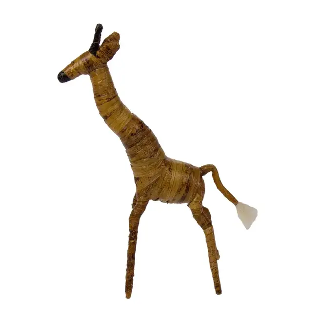 Sculpture - Large Banana Fiber Giraffe