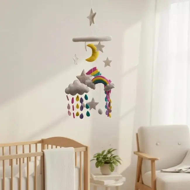 Mobile - Felt Rainbow