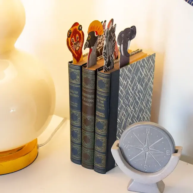 Leather Bookmark - Animal Design