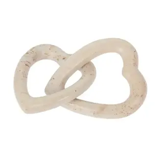 Kenya Sculpture - Soapstone Entwined Hearts