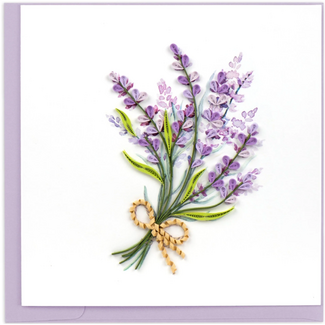 Vietnam Quilling Card - Lavender Bunch