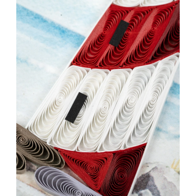 Quilling Card - Red & White Lighthouse