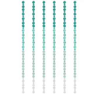 Indonesia Capiz Strand - Ombre Turquoise
