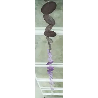 Indonesia Capiz Strand - Ombre Lavender Sienna