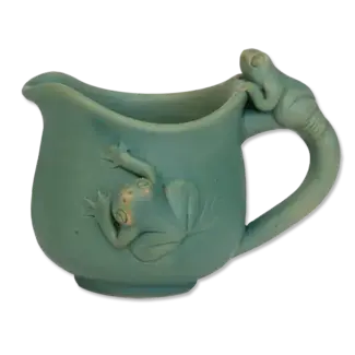 Indonesia Ceramic Mini Creamer - Celadon Frog