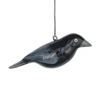 Kenya Ornament - Wood Bird Crow