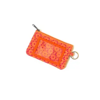 Cambodia Zippered Pouch ID Case - Orange Burst