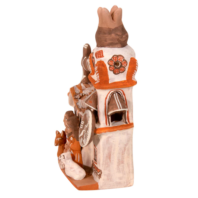 CLEARANCE Ceramic Church Nativity
