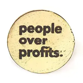 India Brass Pin - People Over Profits