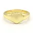 Ring Adjustable - Gold- Plated Brass Heart