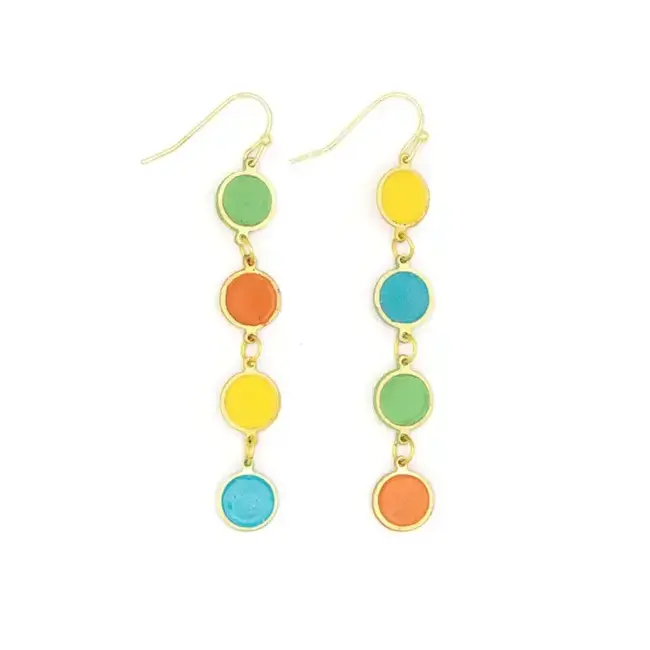 Earrings - Enamel Colour Study