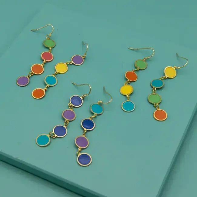 Earrings - Enamel Colour Study