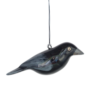 Kenya Ornament - Wood Bird Crow