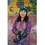 Gloves Fingerless - Embroidered Mushroom