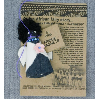 Zimbabwe Happiness African Fairy Fridge Magnet