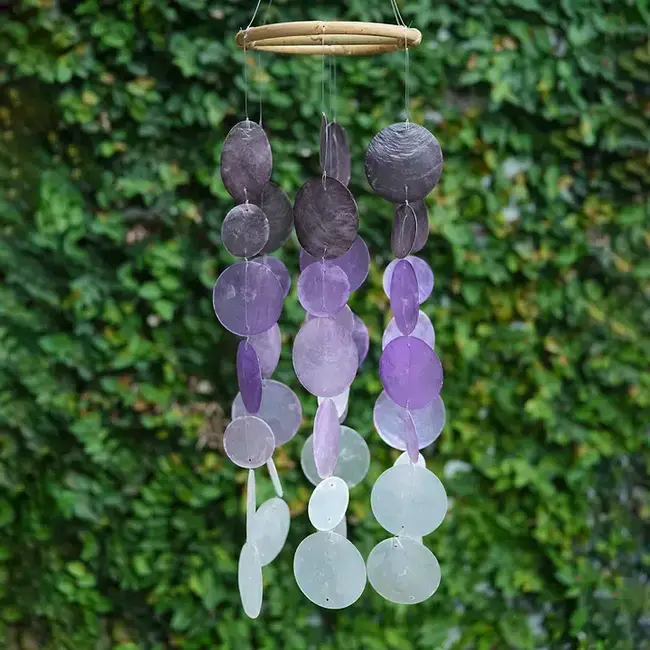 Capiz Chime - Ombre Lavender Sienna