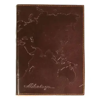 India Leather Journal Refillable - Miles to Go (5x7)