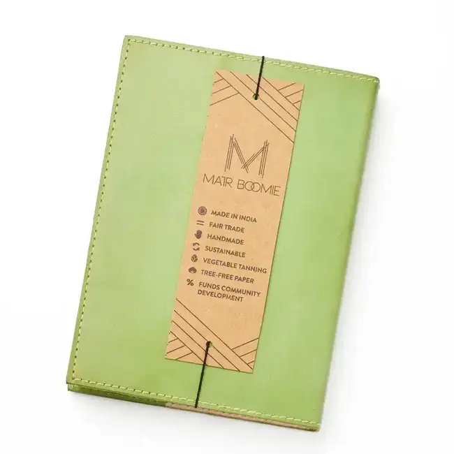 Snake Embossed Green Leather Journal (5x7)