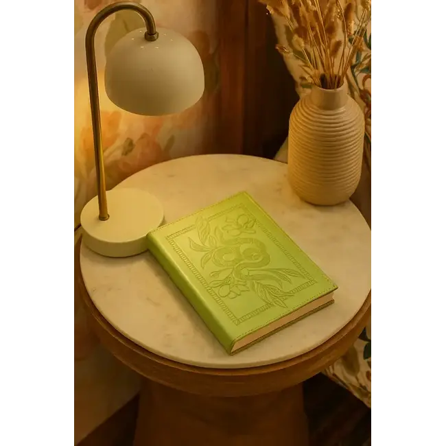 Snake Embossed Green Leather Journal (5x7)