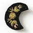 Bala Mani Beaded Brooch Pin - Moon