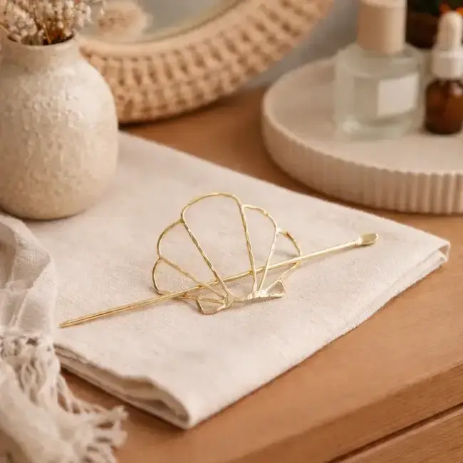 Hair Pin - Arnava Shell w/ Stick