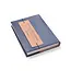 Leather Journal Refillable - Embossed Blue Floral (5x7)