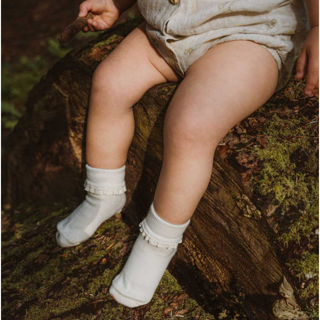 Q Kids Socks - Undyed Lace